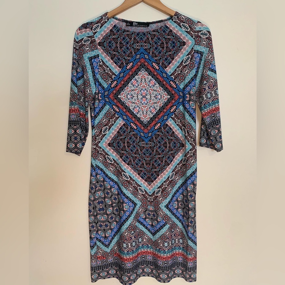 BE by CHETTA B | Geometric Patterned Dress